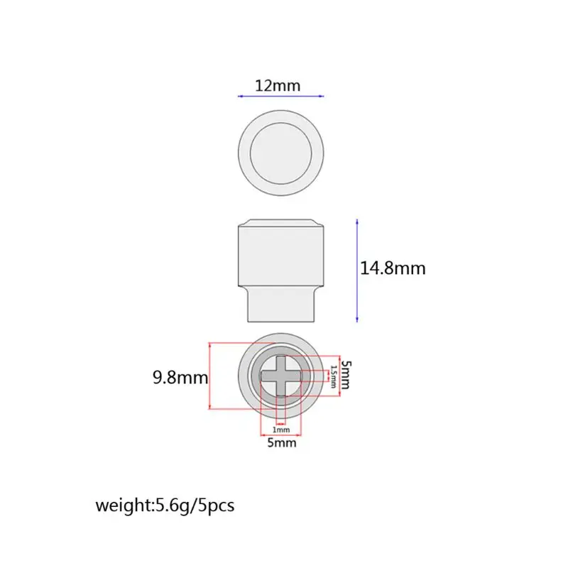5 шт./компл. Электрогитары Tele переключатель Кепки наконечник Селекторный