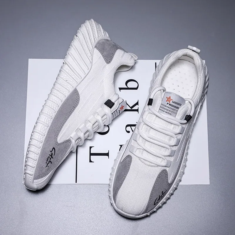 Новинка Дышащая мужская повседневная обувь из сетчатого материала Легкая на