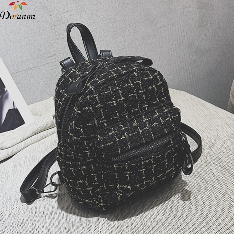 Осенние клетчатые маленькие рюкзаки DORANMI для женщин 2019 Классическая Мини