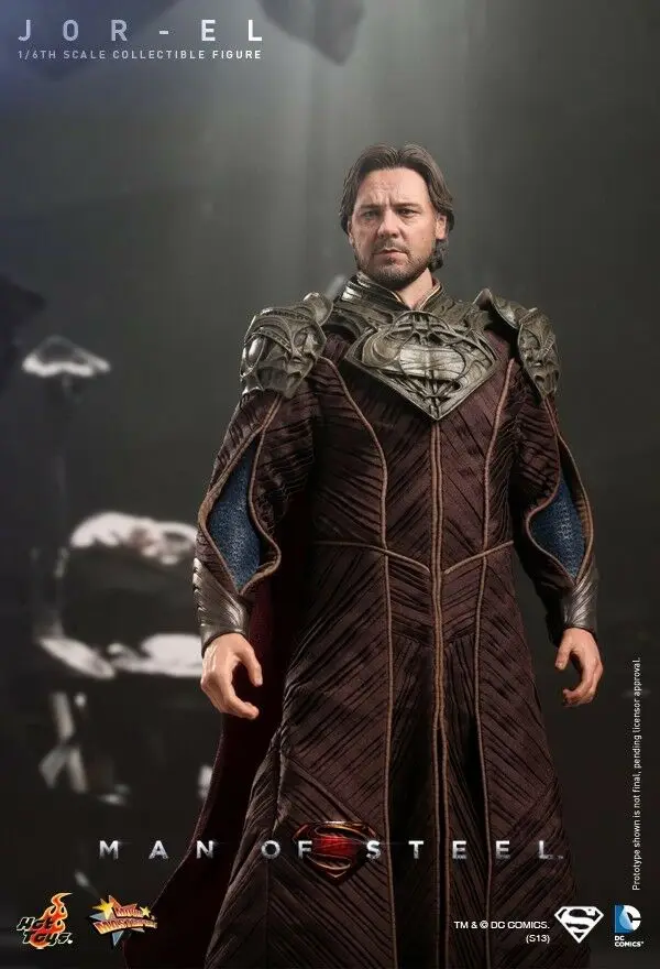 Горячие игрушки MMS201 Супермен Человек из стали Jor El Russell Crowe 1/6 фигурка|Игровые