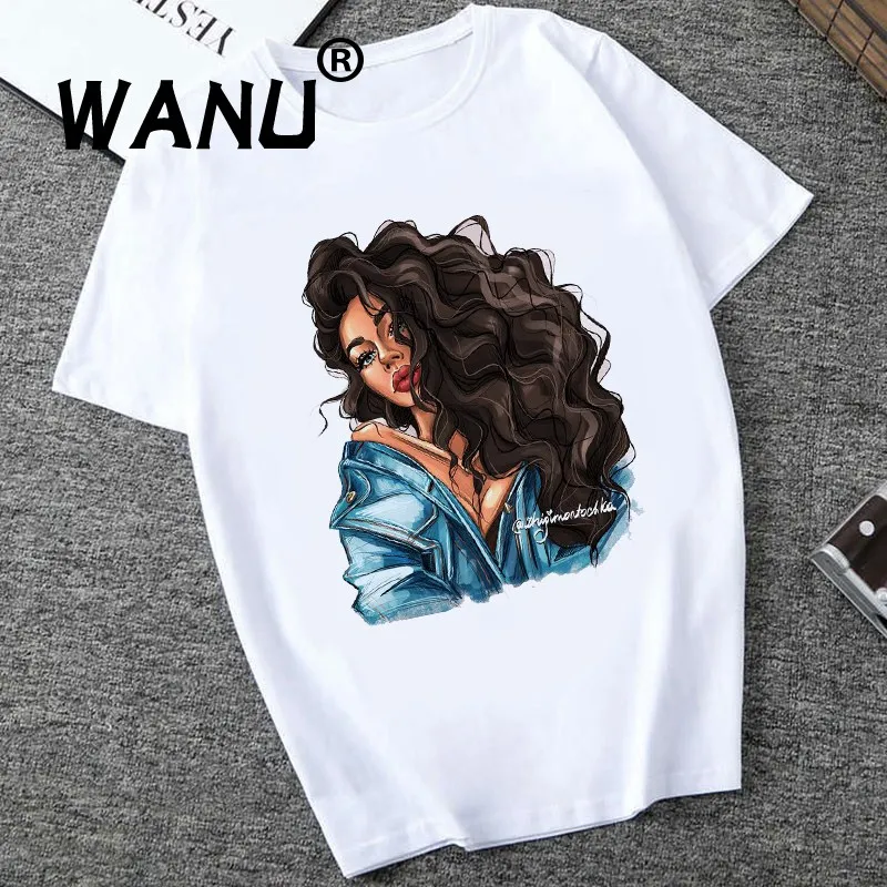 Футболка женская в стиле Харадзюку с принтом лица и графическим мягкая белая