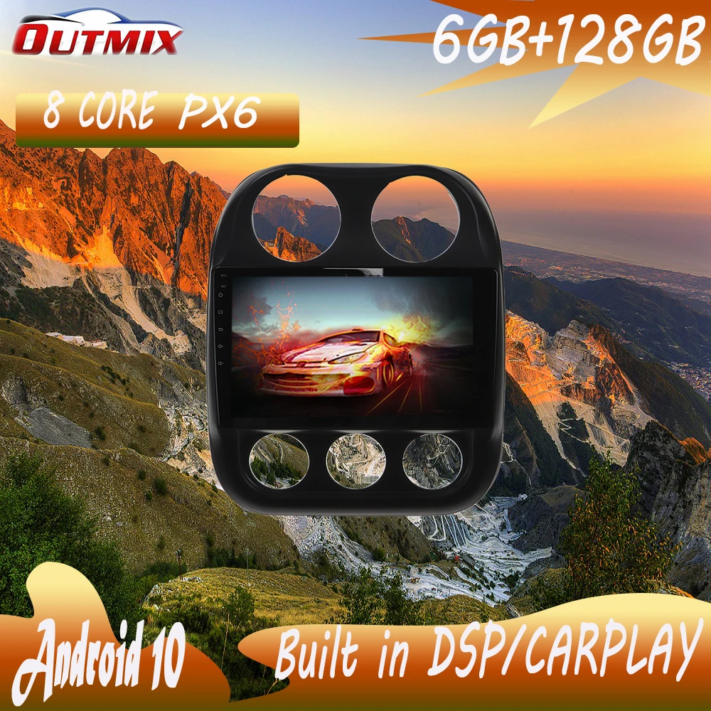 

Android 128, GPS-навигатор, радиоплеер, 6 ГБ ОЗУ + 2010 Гб ПЗУ для Jeep Compass 2016-, видеоплеер, стереоголовка, uint, бесплатный carplay