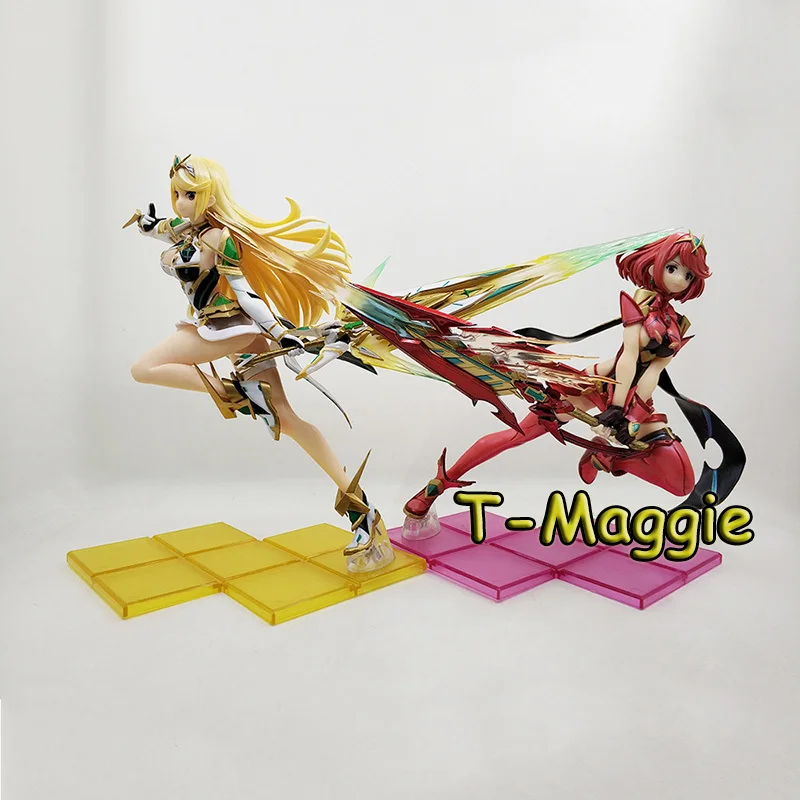 

Hot Anime Figure Xenoblade Chronicles 2 Pyra And Mythra PVC Action Figure Anime Sexy Girl Adult Collection Toys For Gifts 23CM