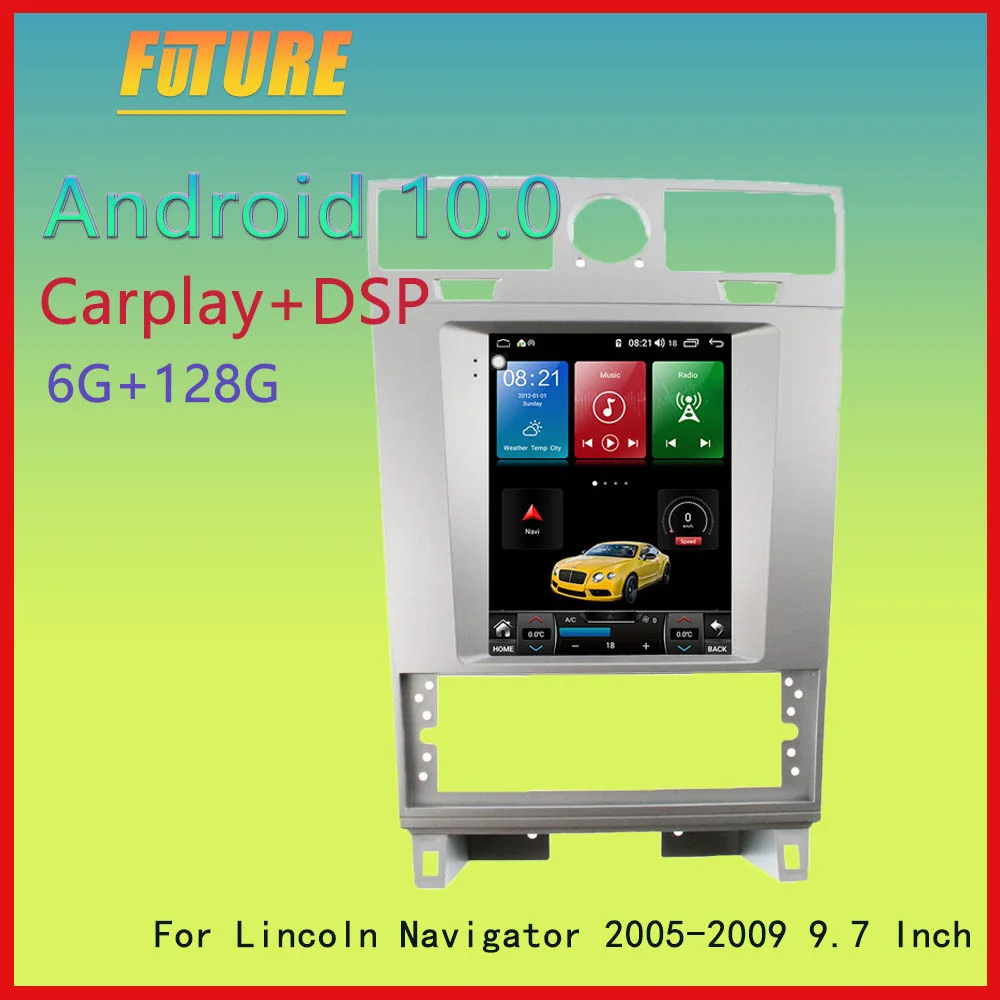 Автомагнитола 128G на Android для Lincoln Navigator 2005 2006-2009 мультимедийный плеер с