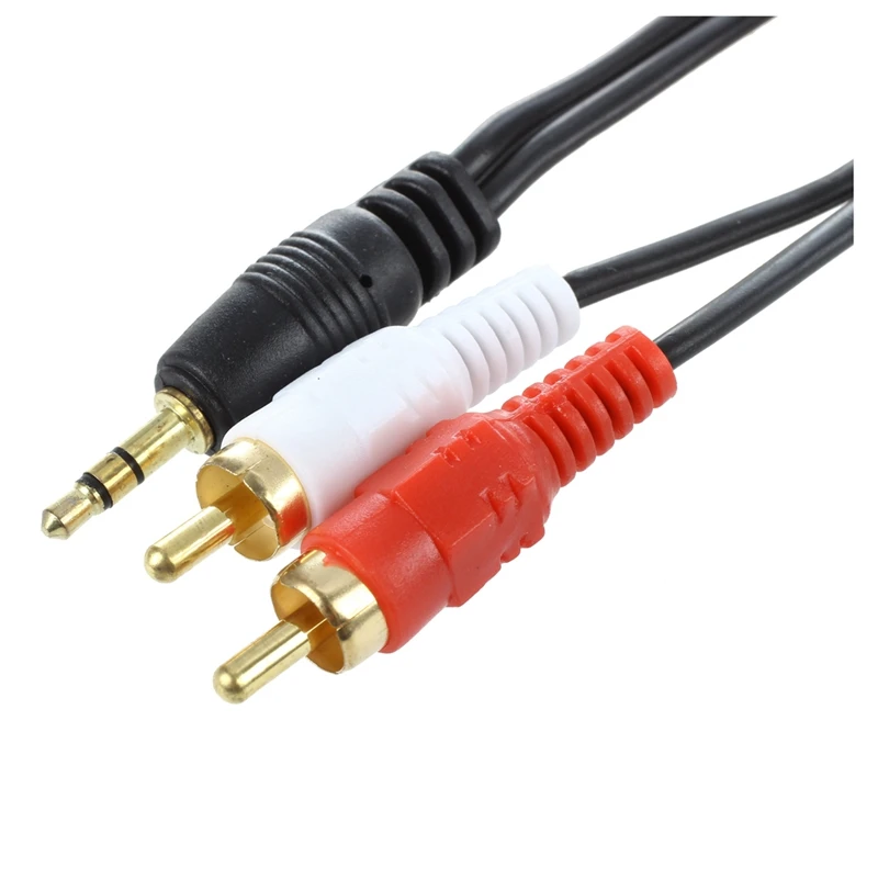 AAAE Top-4.7M 3 5 мм штекер 2 RCA аудиосигнала видео av-кабель черный | Электроника