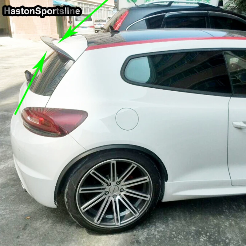 Scirocco R модифицированный стиль Haston углеродное волокно задний спойлер на крышу