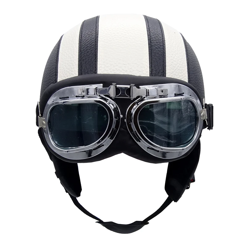 Мотоциклетный шлем с козырьком винтажный защитой от ультрафиолета в стиле ретро