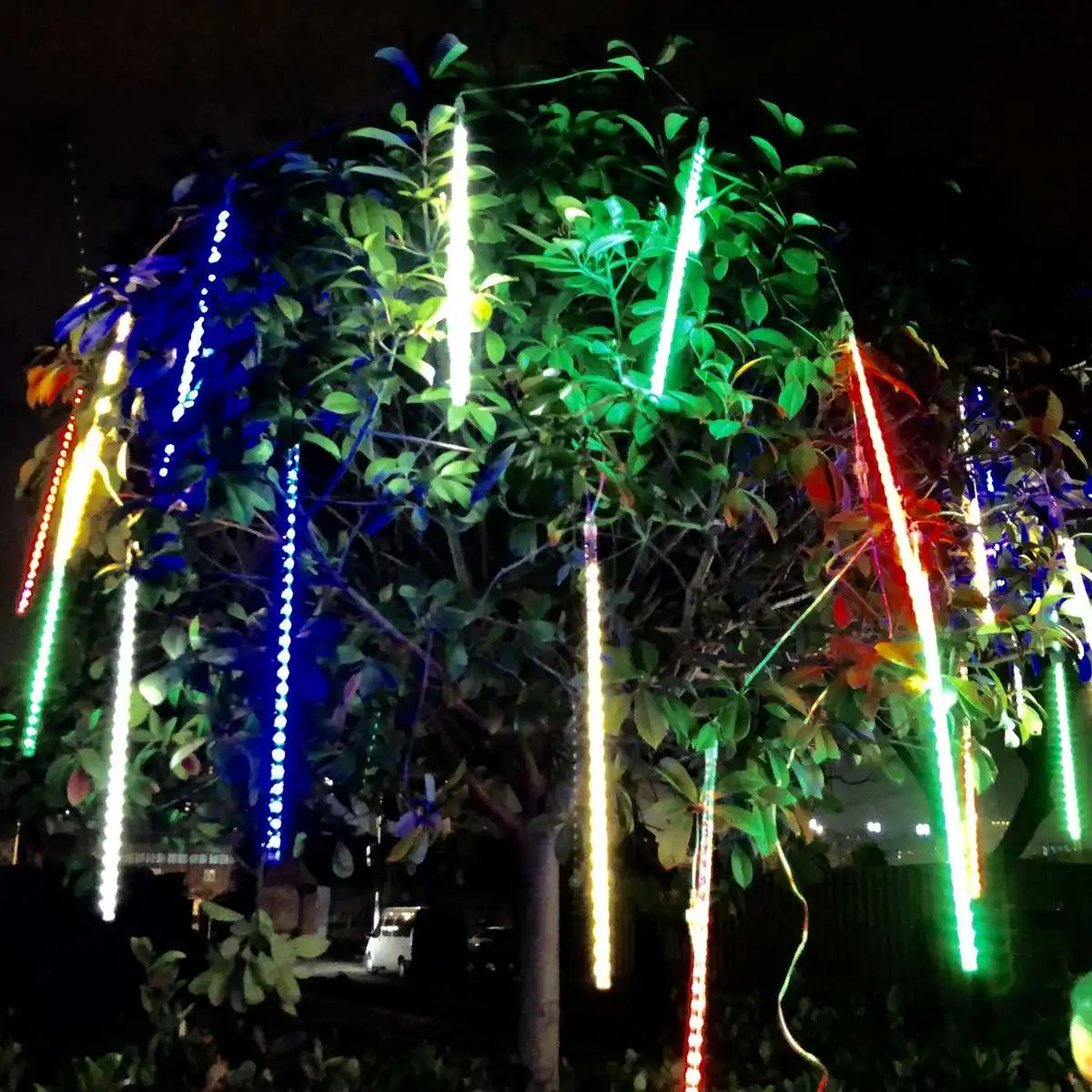 

30/50cm Outdoor Meteor Shower Rain 8 Tubes LED String Lights Waterproof For Tree Christmas Wedding Party Decoration