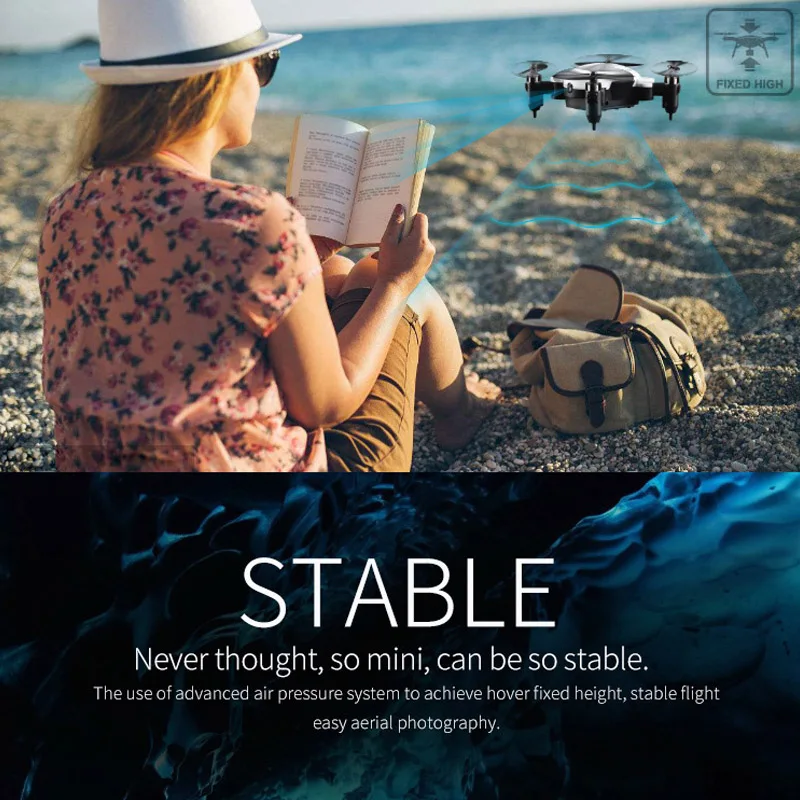 Мини FPV RC Дрон высота удержания Безголовый режим НЛО карманный микро-Дрон с 2mp HD