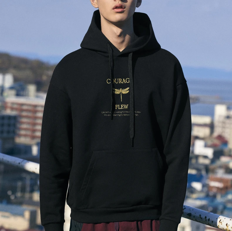 Новое поступление дизайнерское худи на весну-осень мужские свободного покроя