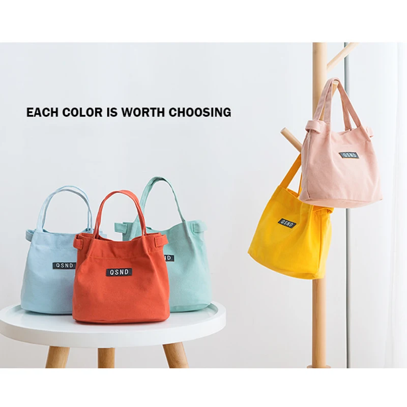 

Large Capacity Canvas Tote Shoulder Bag Fabric Cotton Cloth Reusable Shopping Bag For Women Bento Bag Handbags Shopper Bags