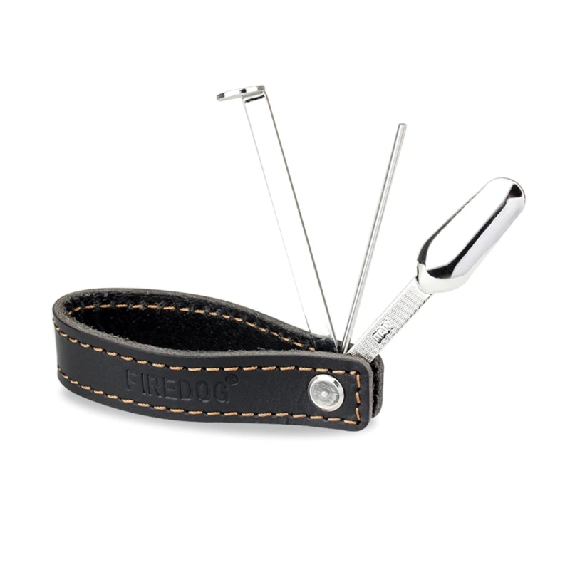 

Smoking Pipe Leather Tobacco Pipes Accessories Holder Bracket Rack Stand with Cleaner Tamper Tool