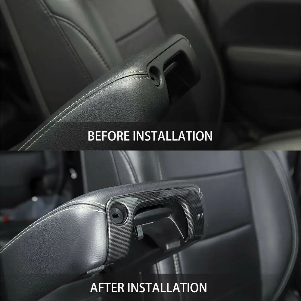 Центральный подлокотник ящик для замочной скважины Панель декор из углеродного