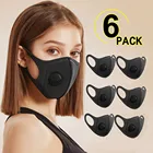 Маска для лица PM2.5 с цветочным принтом, 6 шт., Тканевые маски PM 2,5, Пылезащитная маска для рта # Y5, маска для лица, для косплея на Хэллоуин