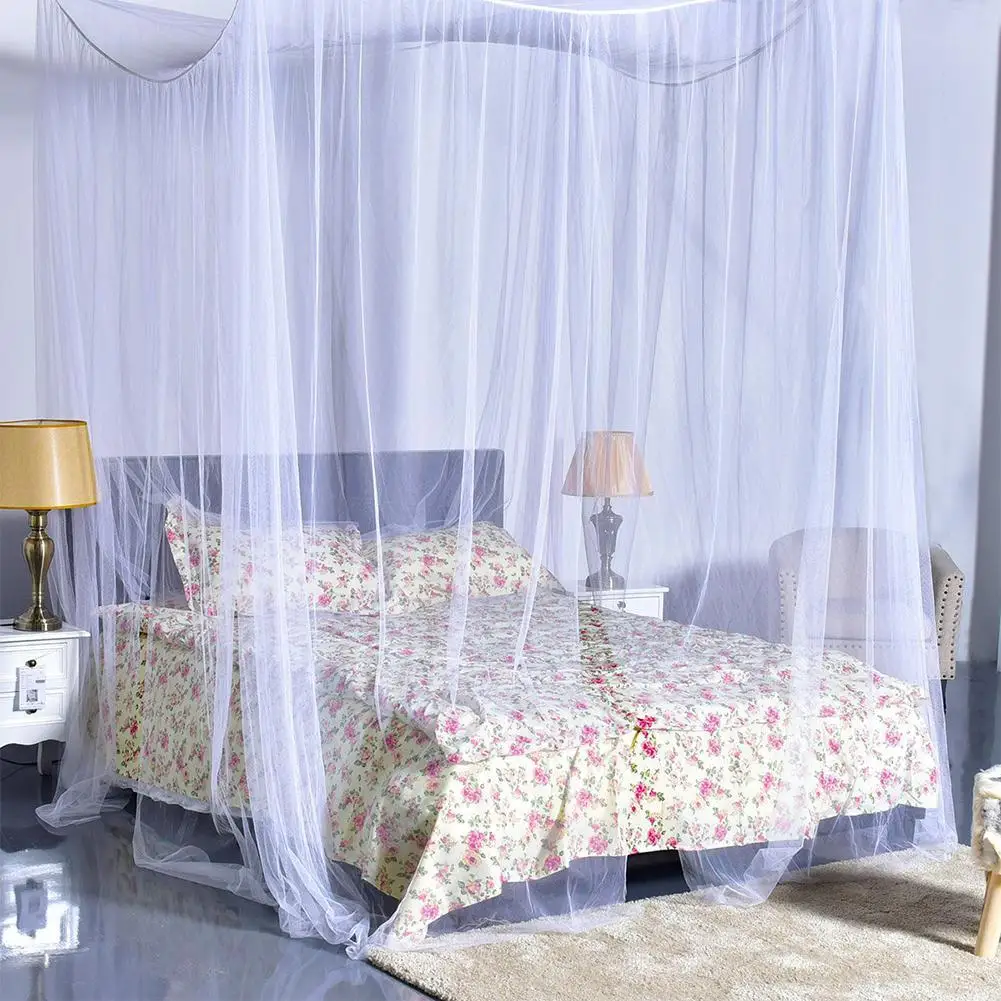 

23 Large White 4 Opening Door Hanging Mosquito Net