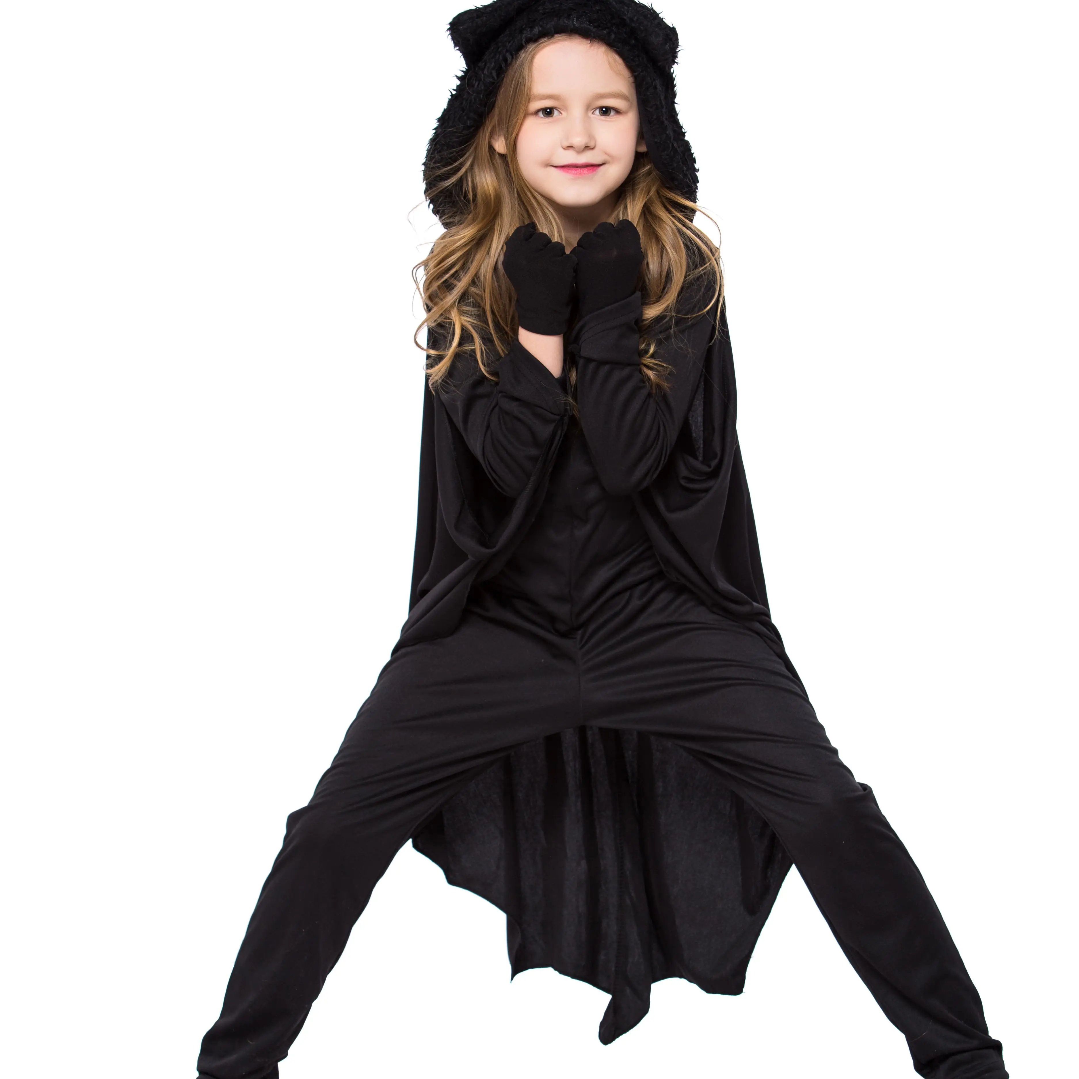 

Детский костюм для косплея летучая мышь для девочек