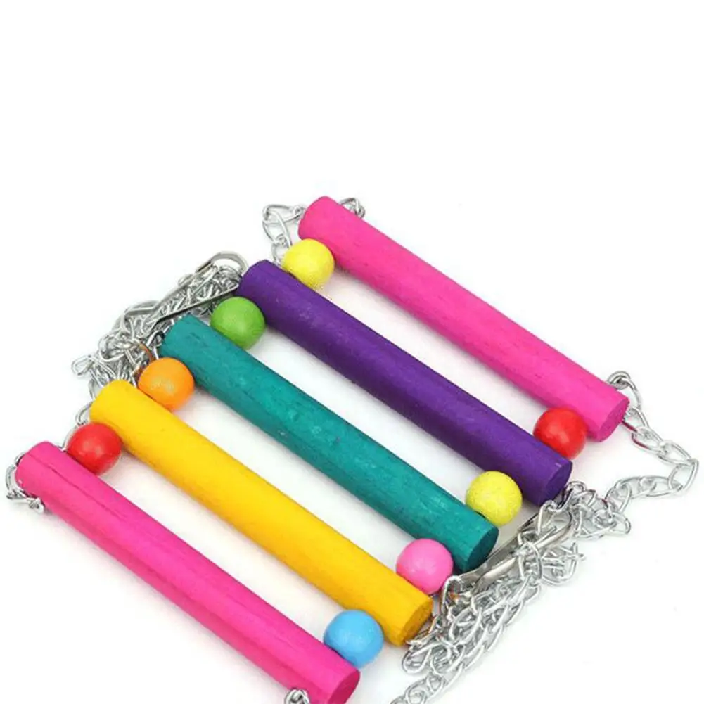 Wood Swing Stand Bar Climbing Ladder Handstand Bird Hanging Toy | Дом и сад