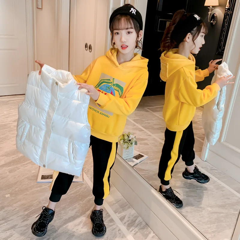 

3 шт., детский спортивный костюм с мультяшным принтом, на возраст 5-14 лет