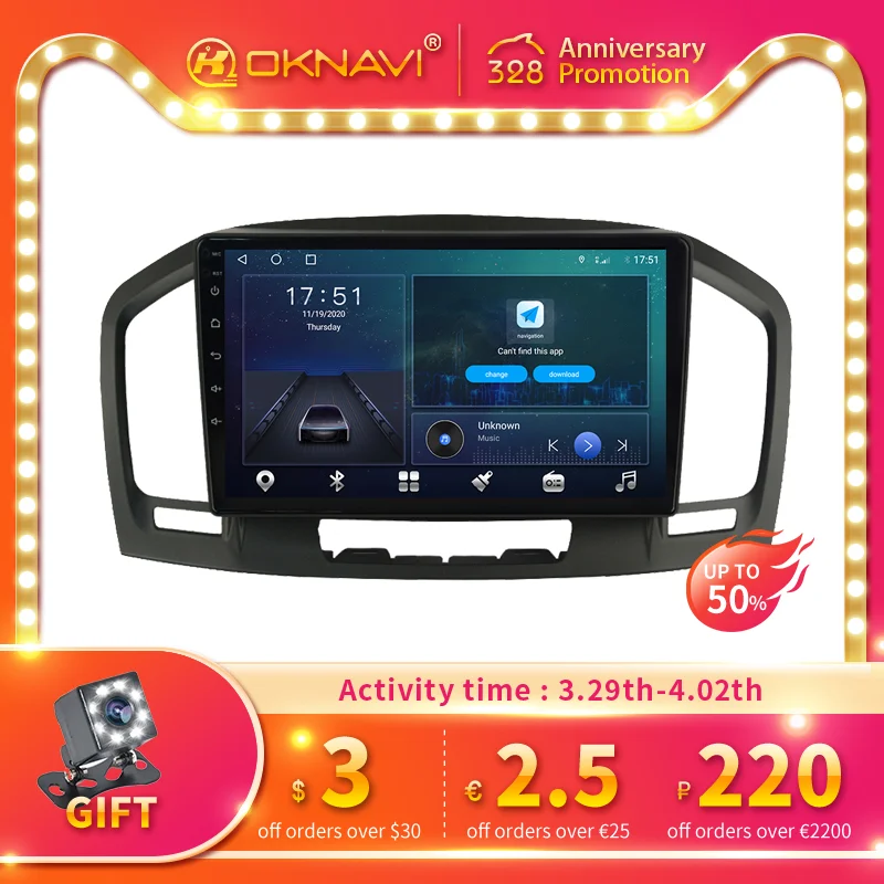 

Android Car Radio for Buick Regal Opel Insignia 2009-2013 GPS Navigation Car Stereo Autoradio Carplay GPS Navigation 1din 2din