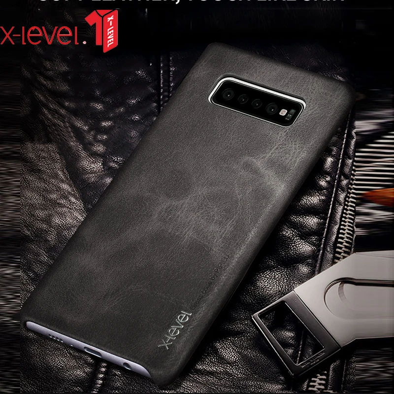 Кожаный чехол для samsung Galaxy S10 S10 Plus S9 S9+ X-Level Ретро Мягкий защитный чехол для Galaxy S10E чехол бизнес