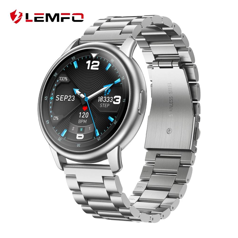 

Смарт-часы LEMFO LF28 2020, IP68 Водонепроницаемые спортивные умные часы с пульсометром, мужские часы для Android и IOS, 30 дней в режиме ожидания, PK LS05
