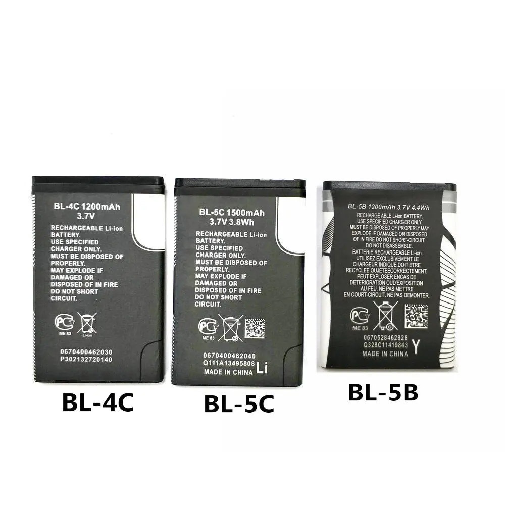 Аккумулятор для телефона 2 аккумулятора Nokia 6100 6300 6260 6136S 2630 5070 литиевая батарея BL 4C