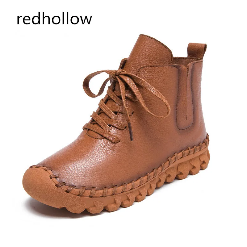 

Ботинки женские зимние из натуральной кожи, на платформе, на шнуровке