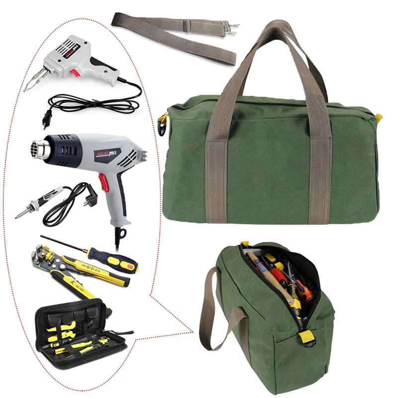 Large Capacity Tool Bag Multifunction Waterproof Oxford Canvas Hand Storage Carry Bags Portable Metal Toolkit Organizer | Инструменты