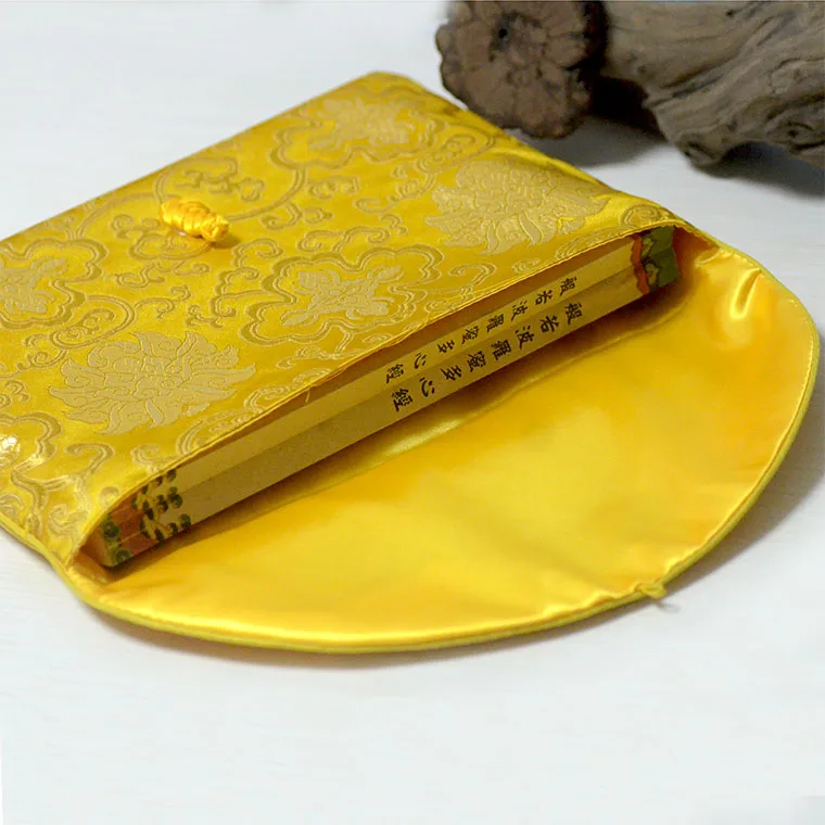 Роскошный китайский узел тибетская сумка для книг и Писаний большая шелковая