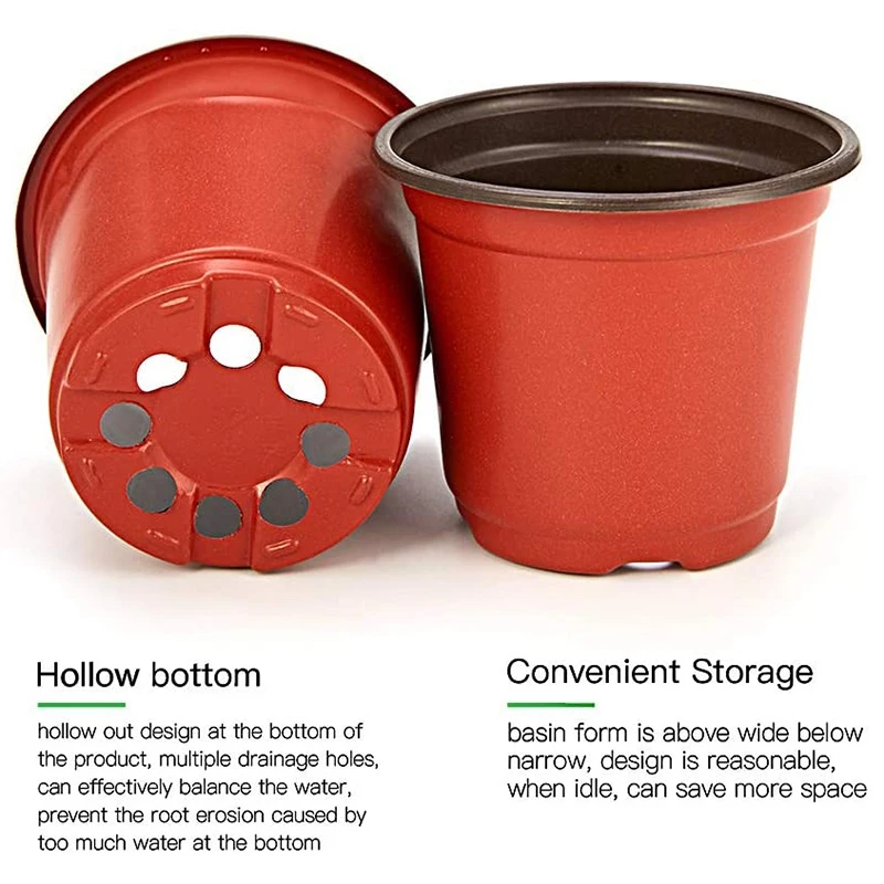 

200 Packs of 4-Inch Plastic Plant Nursery Pots with 200 Plant Labels & 8 Pack Greenhouse Garden Cloche Dome Plant Covers