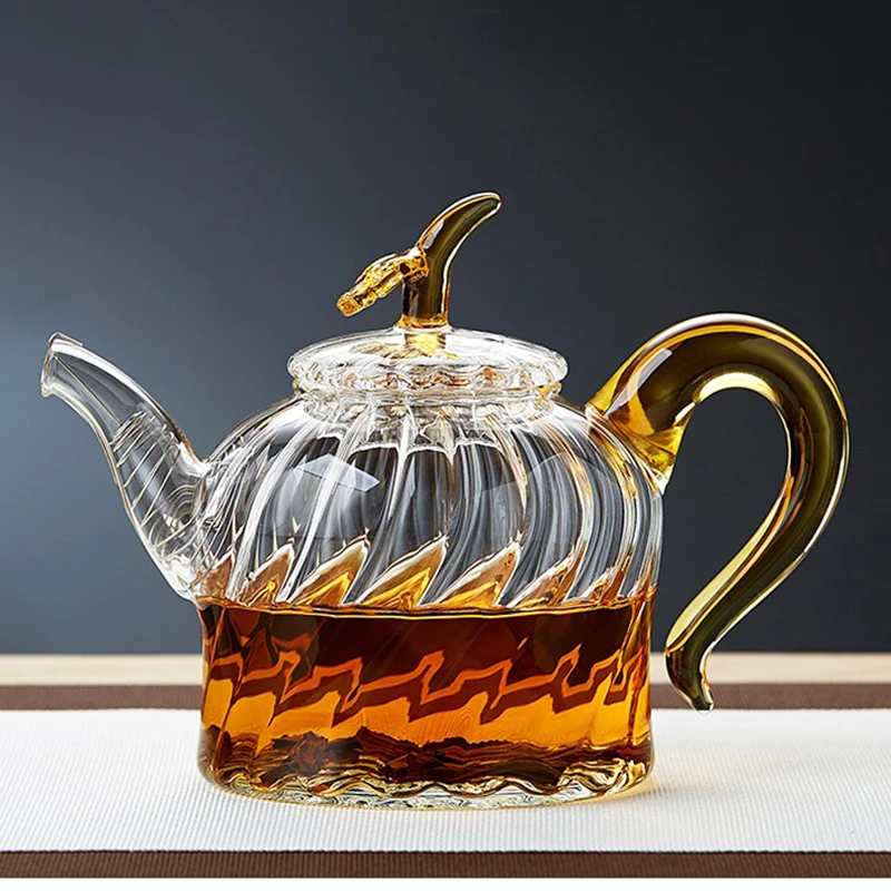 

450ml Creative Teapot Transparent Glass Water Pot Home Kung Fu Tea Set Teaware Tea Kettle Drinkware Filter Tea Maker Kettles