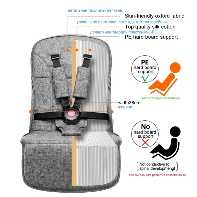 Многофункциональная Складная коляска BeShine R5 2 в 1 61 см из Сплава Al Всесезонная с