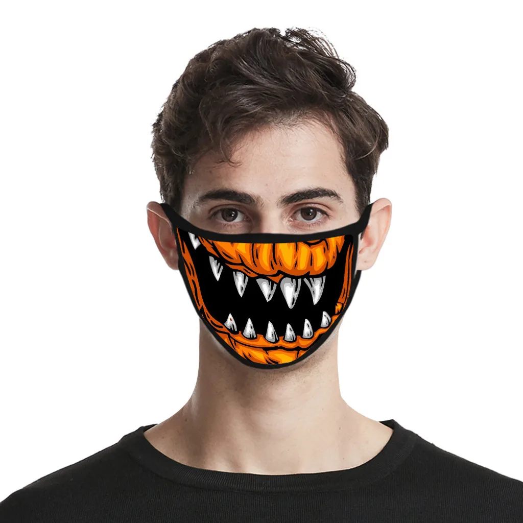 1 шт. Вечерние Маски на Хэллоуин с 3D принтом пыленепроницаемые и дымчатые