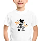 Новая футболка для мальчиков с изображением Микки Мауса Аватара Повседневная модная Милая футболка с коротким рукавом для девочек Детская футболка в стиле Харадзюку