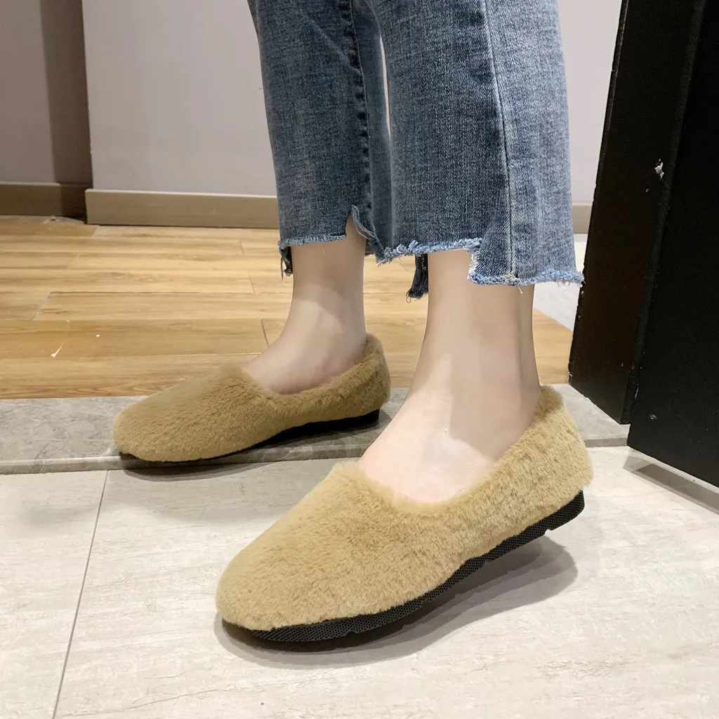 Женская обувь из флока на плоской подошве коллекция 2019 года лоферы в римском