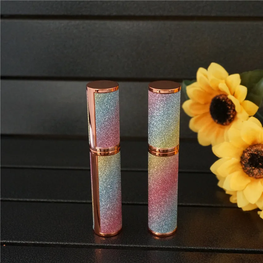 

2pcs Empty Rainbow Sky Eyelash tube,Eyeliner tube sample cosmetic packaging