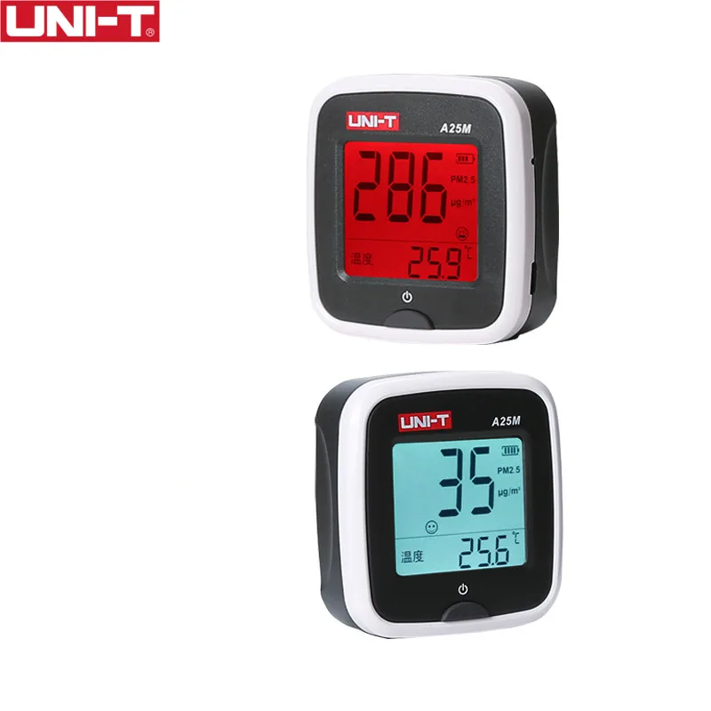 

UNI-T A25M PM2.5 Testers Air Quility Measurement 0~500ug Cubic Meters Auto Range Overload Indicate Input Battery