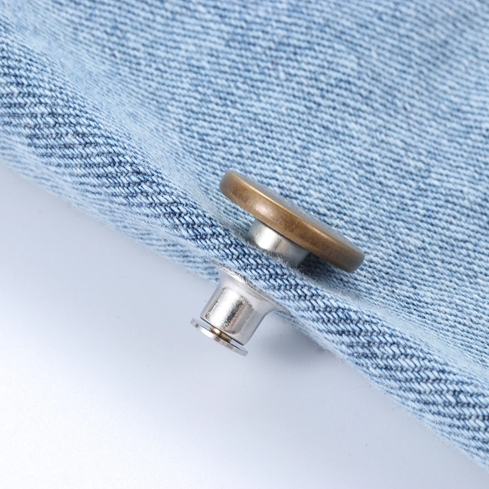 10 шт./набор снимающиеся брюки джинсы с пуговицами кнопками мгновенные Кнопка