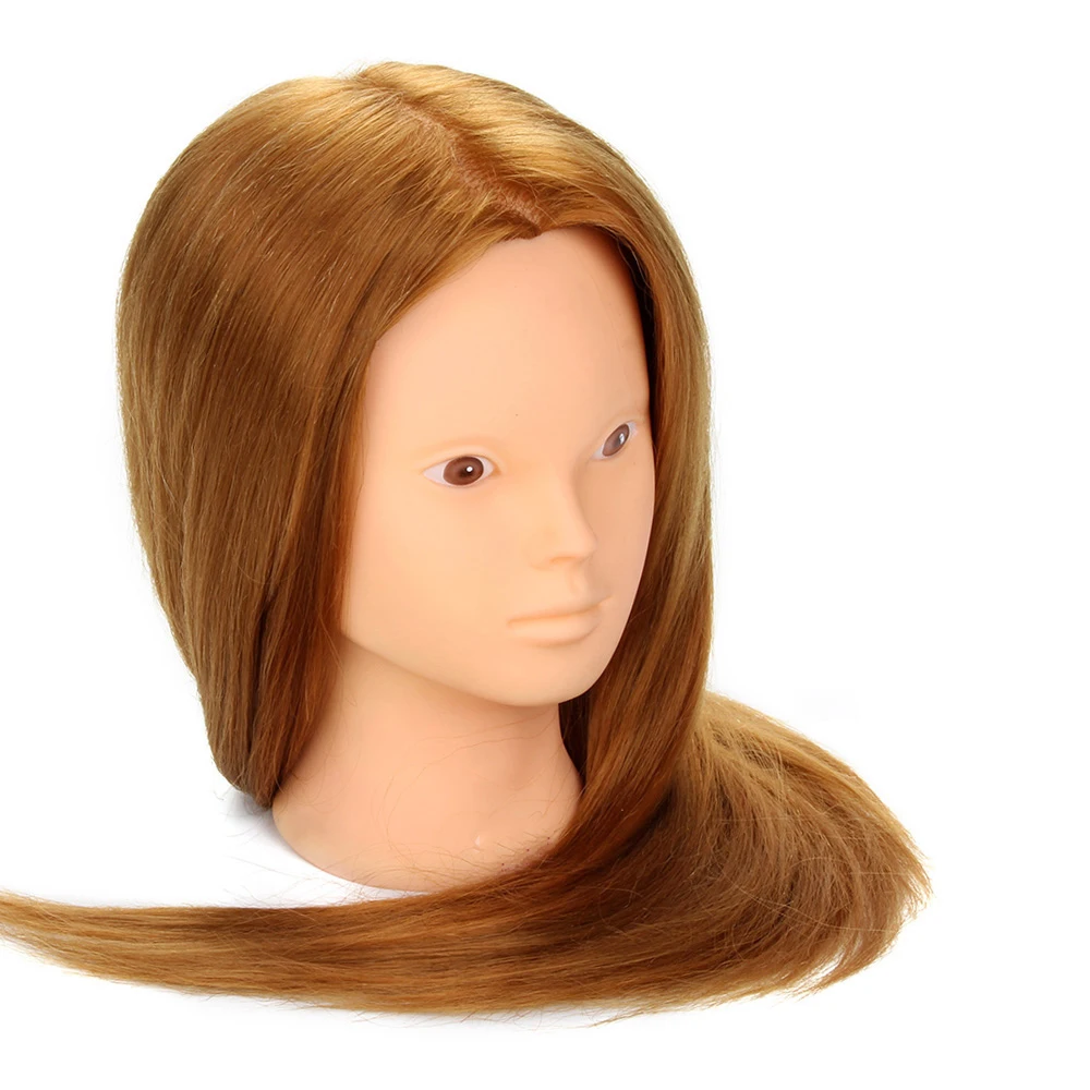 Тренировка голова с 50% настоящие человеческие волосы Профессиональные