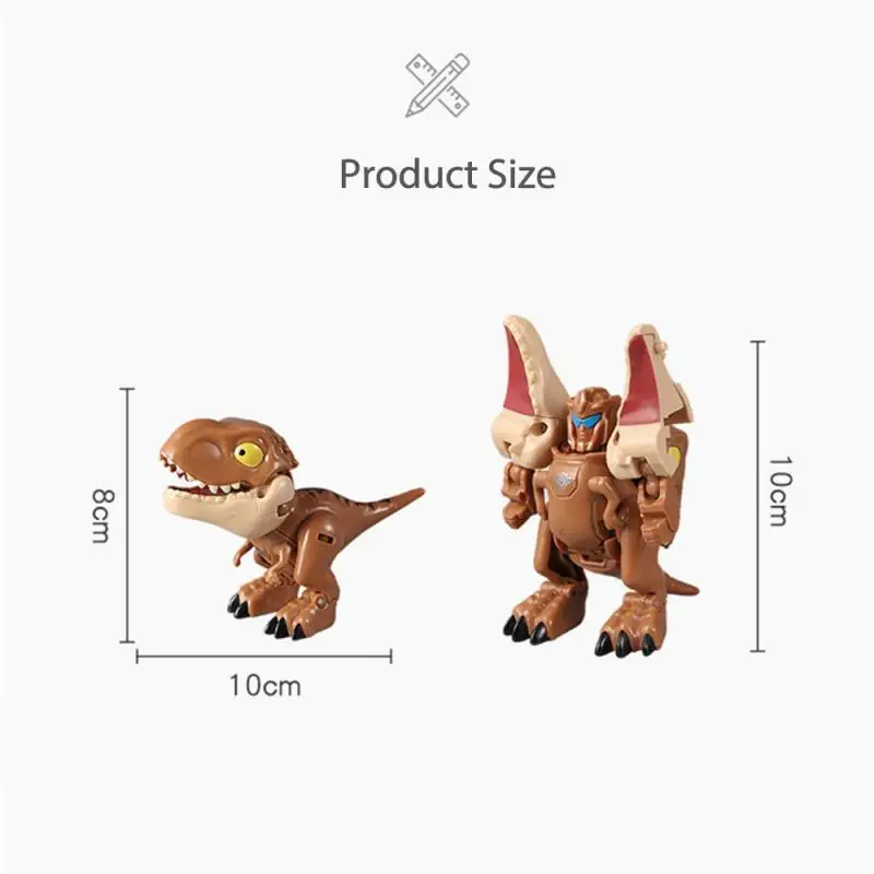 1pcs Deformed Tyrannosaurus Carnotaurus Raptor Deformation Mecha Dinosaur Toy Children's Educational Building Block Toys Gifts | Игрушки