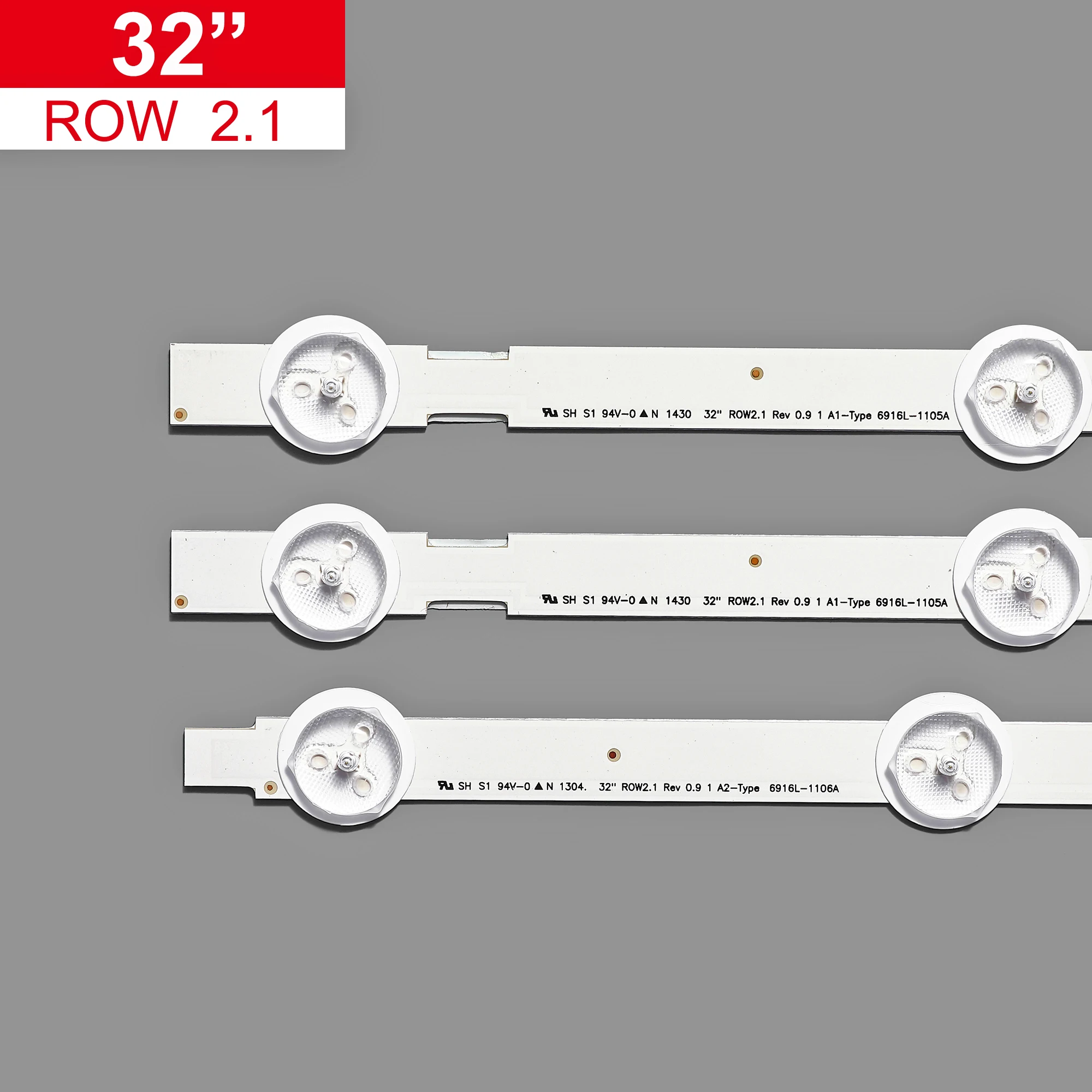 Светодиодные ленты 630 мм для LG 32 дюйма ROW2.1 Rev 0 9 A1/A2-Type 6916L-1204A 6916L-1205A 6916L-1295A 6916L-1296A