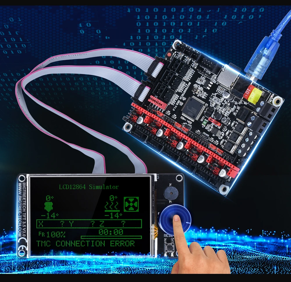 BIGTREETECH TFT35 V3.0 сенсорный экран 3,5 дюймов с wifi 12864 ЖК-дисплей режим панели для MKS SKR V1.3 Pro Ender 3/5 3D доска