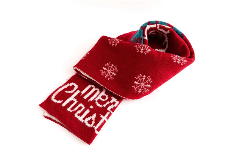 Новые модные женские рождественские вязаные шарфы рождественский подарок олень