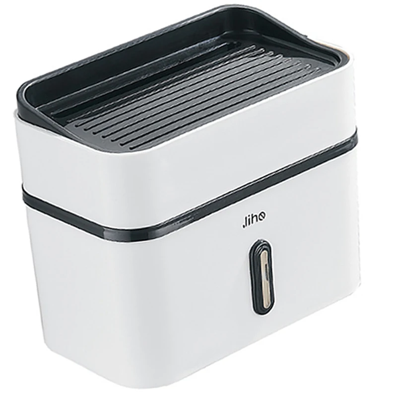 

Wall Mounted Double Layer Tissue Box High Capacity Toilet Paper Holder Case Napkin Paper Storage Box Home Organization Container