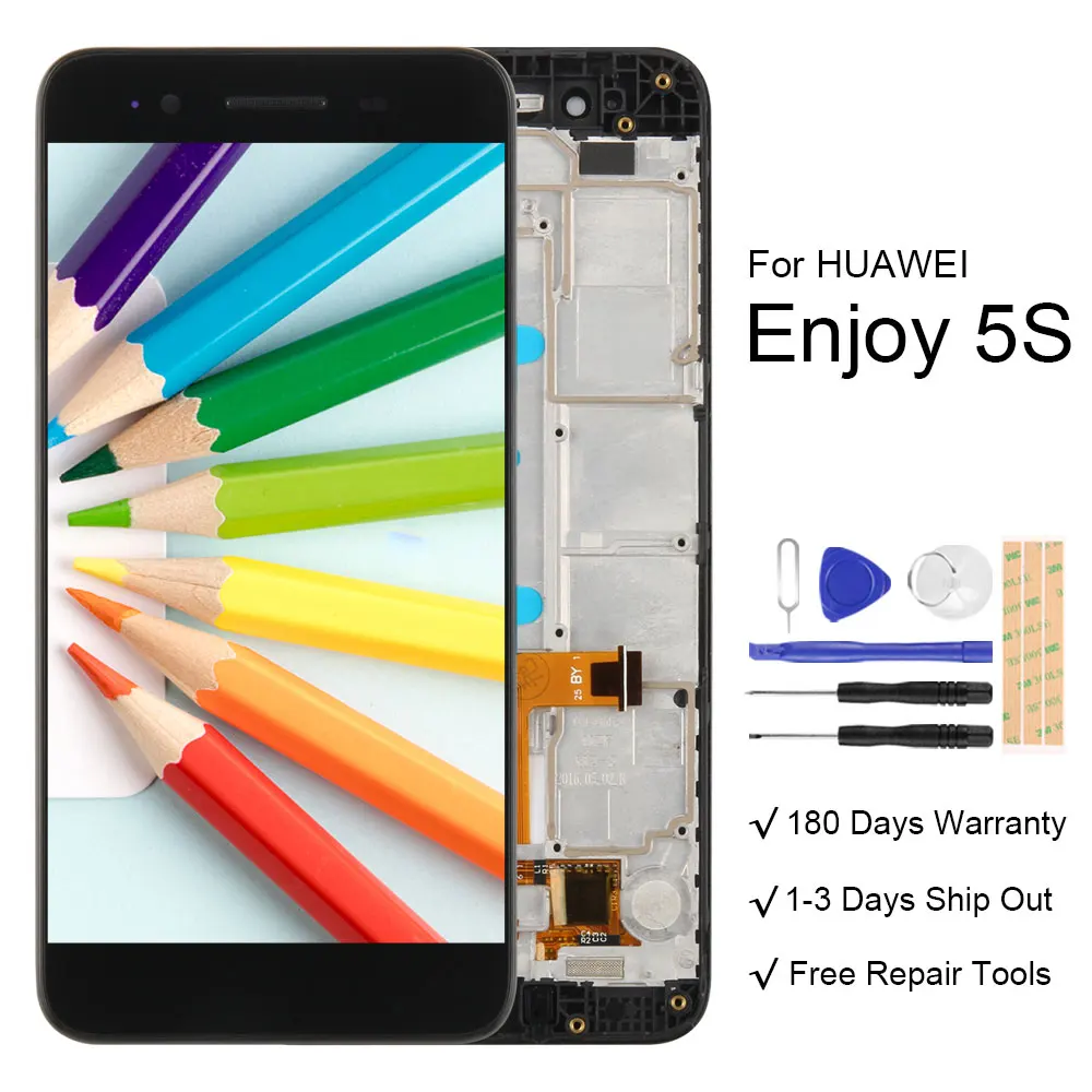 Оригинальный дисплей для Huawei Enjoy сенсорный ЖК-дисплей GR3 с матрицей сменный