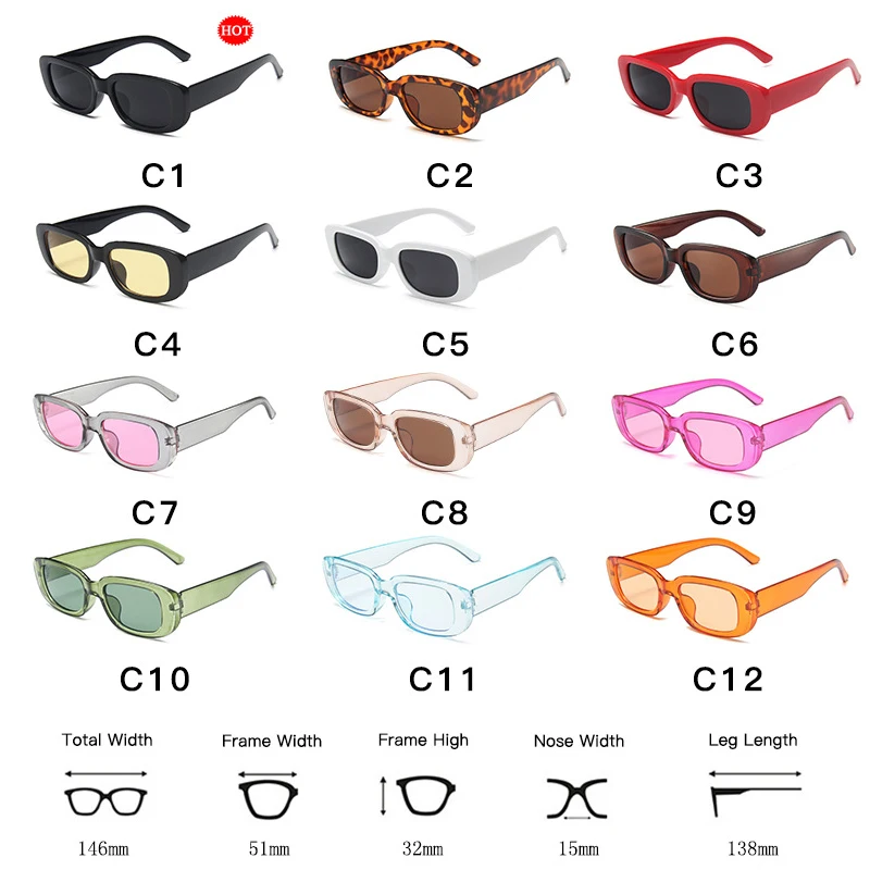 

LongKeeper Square Rectangle Sunglasses Women Luxury Brand Designer Sunglasses Men Vintage Retro Lunettes De Soleil Femme