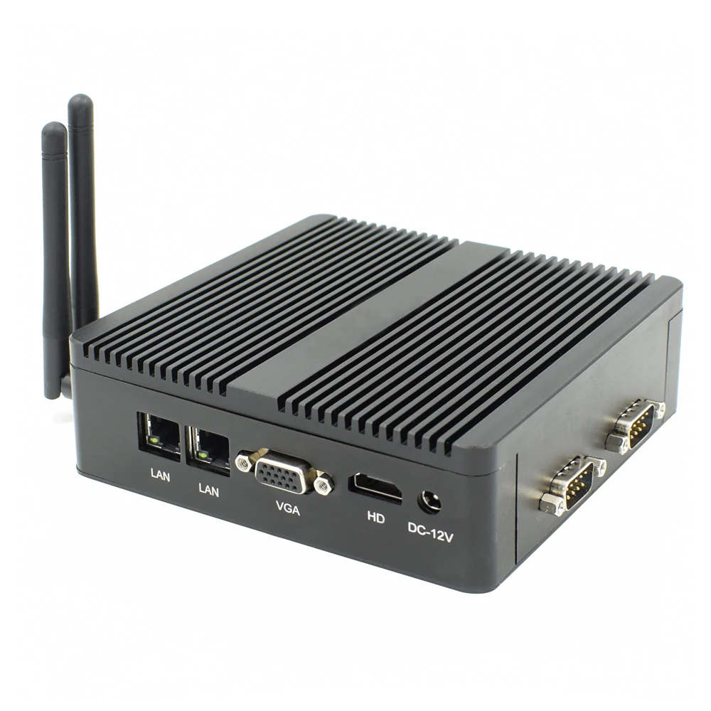 Мини ПК TOPTON без вентилятора Intel N3160/J3160 J1900 четырехъядерный Pfsense Barebone мини сервер 2