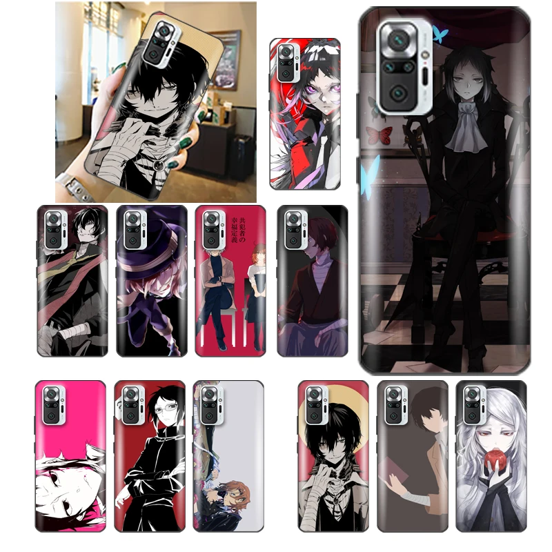 

Bungou Stray Dogs Dazai Phone Case For Redmi Note 10 10X 10T Pro 4G 5G Smartphones Anime Waterproof Cute Cheap Luxury