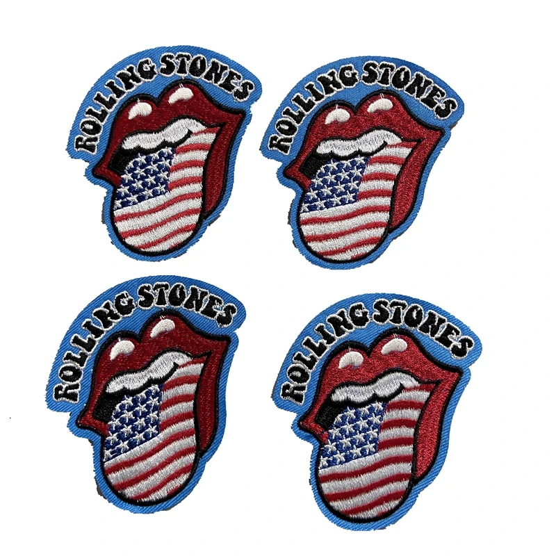 Нашивки с надписью Железный флаг США для курток Красный значок спереди|Заплатки|