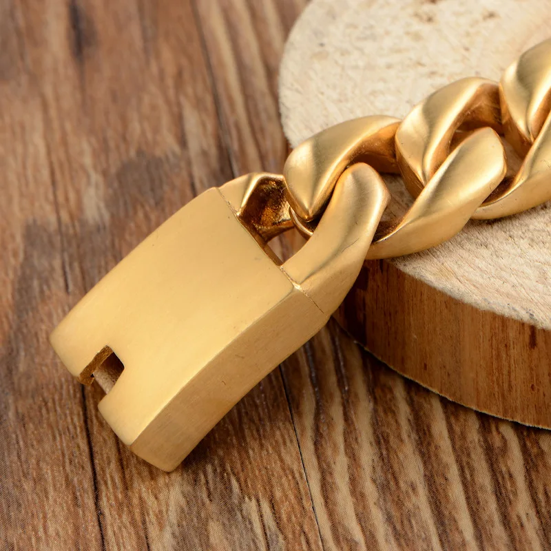 20 мм тяжелый рыцарский скраб браслет панк модный Титановый стальной